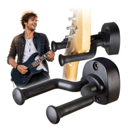 DNA GH1 wieszak uchwyt ścienny na gitarę stalowy czarny do 10 kg