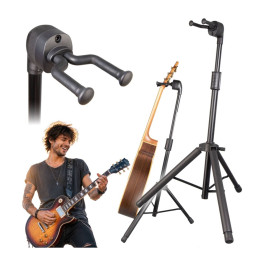 V-TONE DELUXE G1 statyw gitarowy regulowany składany czarny 77-120 cm do 10 kg