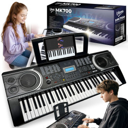 V-TONE MK700 keyboard elektroniczny MIDI 61 klawiszy pulpit do nut