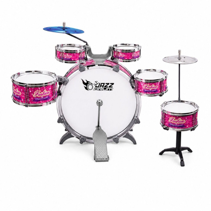 SUPRIMO K-DRUMS 3 różowa perkusja dla dzieci zestaw perkusyjny