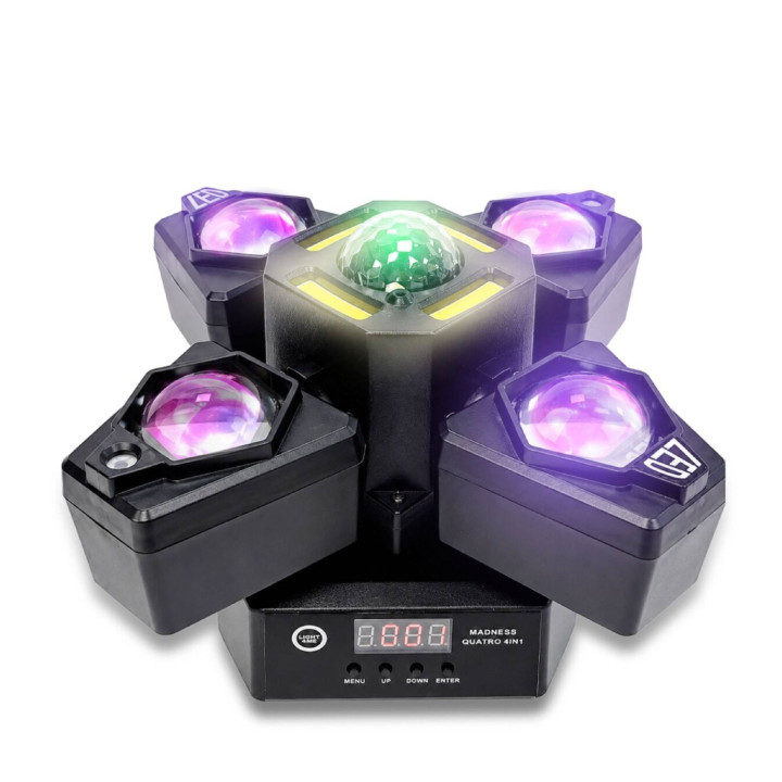 LIGHT4ME MADNESS QUATRO 4IN1 ruchomy multiefekt oświetleniowy LED