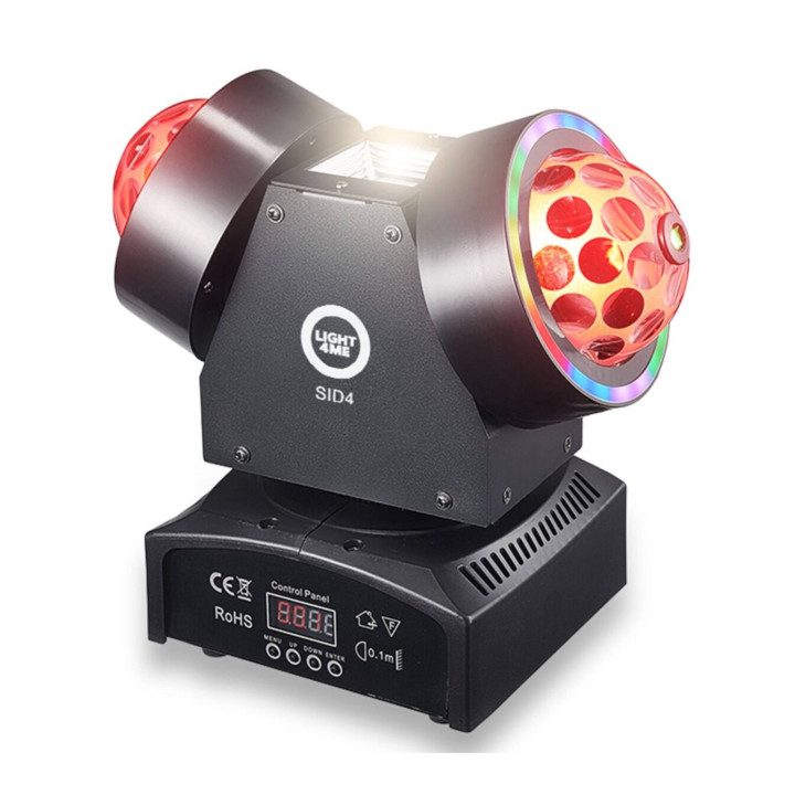 LIGHT4ME SID4 ruchomy multiefekt 4w1 LED DMX Magic Ball 8x3W R/G/B/W
