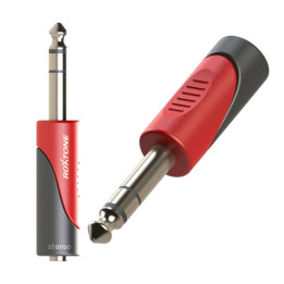 ROXTONE RPAN240 Redukcja przejściówka Wtyk Jack 6.3mm Stereo do Gniazdo Jack 3.5mm Stereo