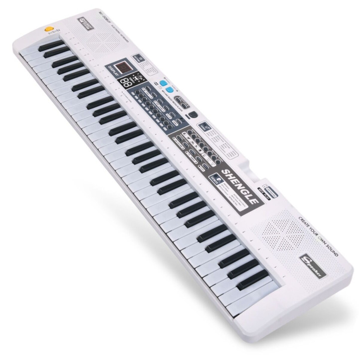 MQ 008UF KEYBOARD elektroniczny 61 klawiszy instrument dla dzieci odtwarzacz MP3 radio FM mikrofon przewodowy
