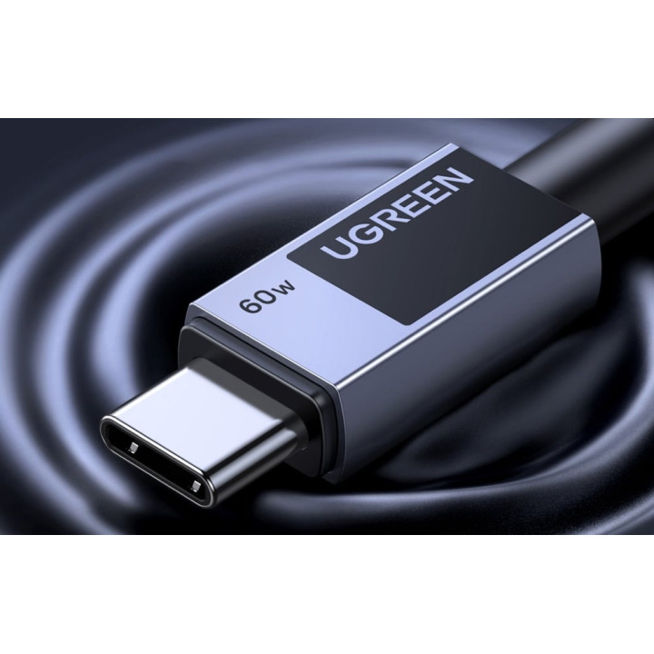 UGREEN 55765 L524 kabel 1m USB-C do USB-C 60W PD szary