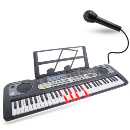 MQ 6119L KEYBOARD elektroniczny 61 klawiszy instrument dla dzieci podświetlana klawiatura