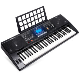 MK 812 KEYBOARD elektroniczny 61 klawiszy pulpit do nut odtwarzacz MP3 USB głośniki wyjście słuchawkowe
