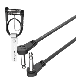 ROXTONE FPJJ100L0001 kabel audio 0,1m 2x wtyk jack 6,3mm mono kątowy