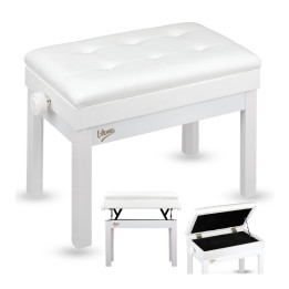 V-TONE PB2 WH ława do pianina schowek 49-57 cm do 140 kg biała