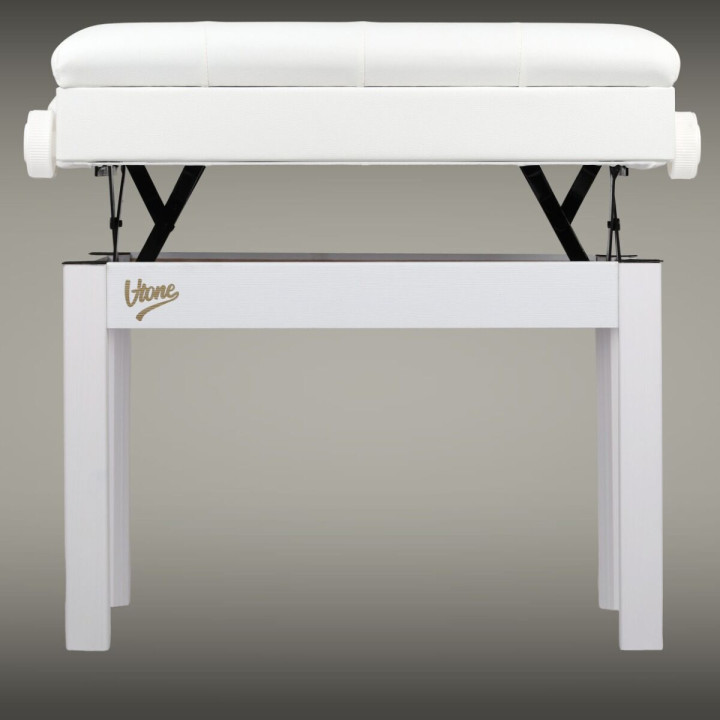 V-TONE PB2 WH ława do pianina schowek 49-57 cm do 140 kg biała