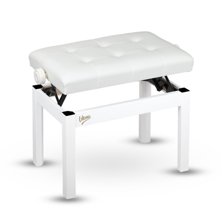 V-TONE PB3 WH ława do pianina regulowana 47-55 cm do 140 kg biała