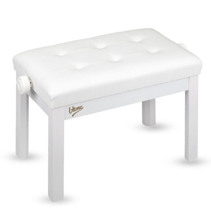 V-TONE PB3 WH ława do pianina regulowana 47-55 cm do 140 kg biała