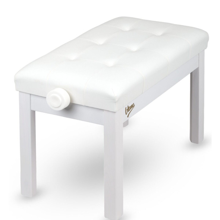 V-TONE PB3 WH ława do pianina regulowana 47-55 cm do 140 kg biała