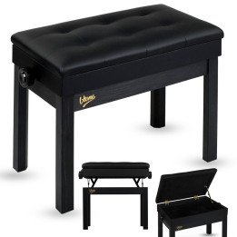 V-TONE PB2 BK ława do pianina regulowana 49-57 cm do 140 kg czarna