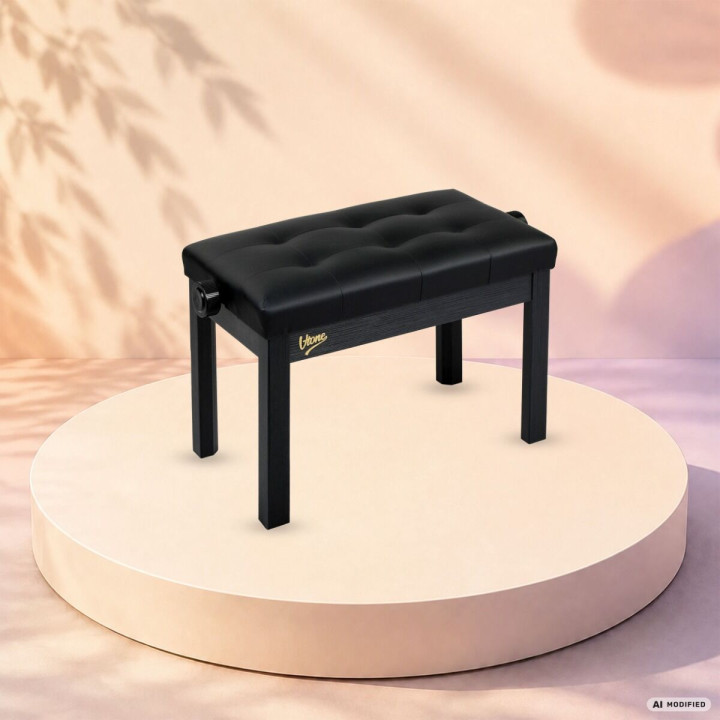 V-TONE PB2 BK ława do pianina regulowana 49-57 cm do 140 kg czarna