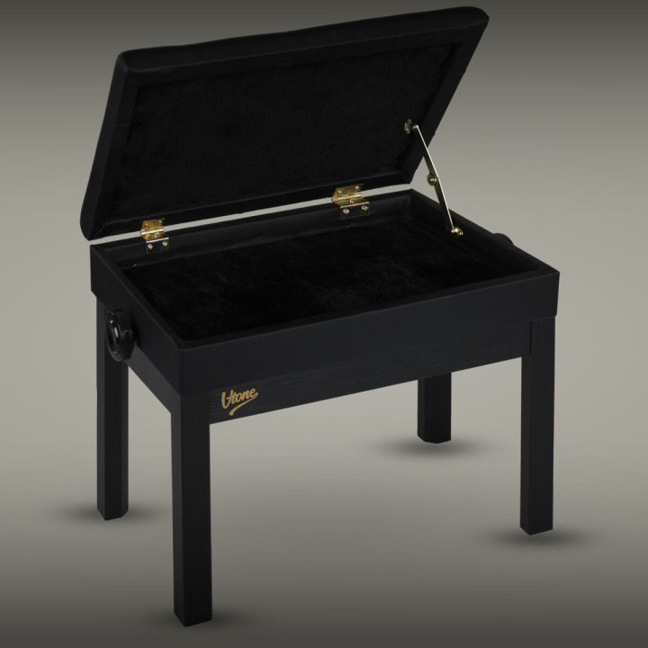 V-TONE PB2 BK ława do pianina regulowana 49-57 cm do 140 kg czarna