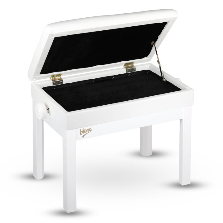 V-TONE PB4 WH ława do pianina regulowana 49-57 cm do 140 kg biała