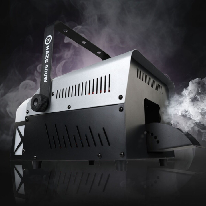 LIGHT4ME HAZE 900W generator wytwornica dymu mgły hazer DMX pilot bezprzewodowy