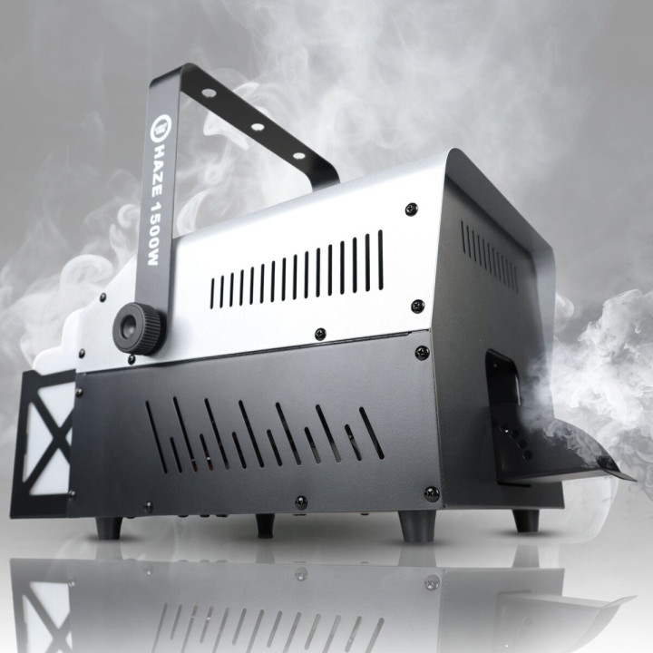 LIGHT4ME HAZE 1500W generator wytwornica dymu mgły hazer DMX pilot bezprzewodowy