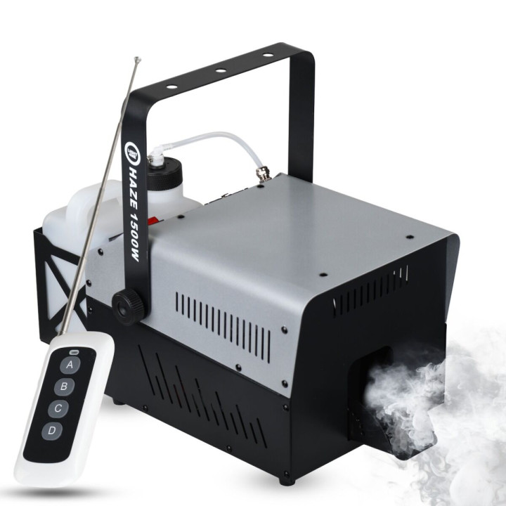 LIGHT4ME HAZE 1500W generator wytwornica dymu mgły hazer DMX pilot bezprzewodowy