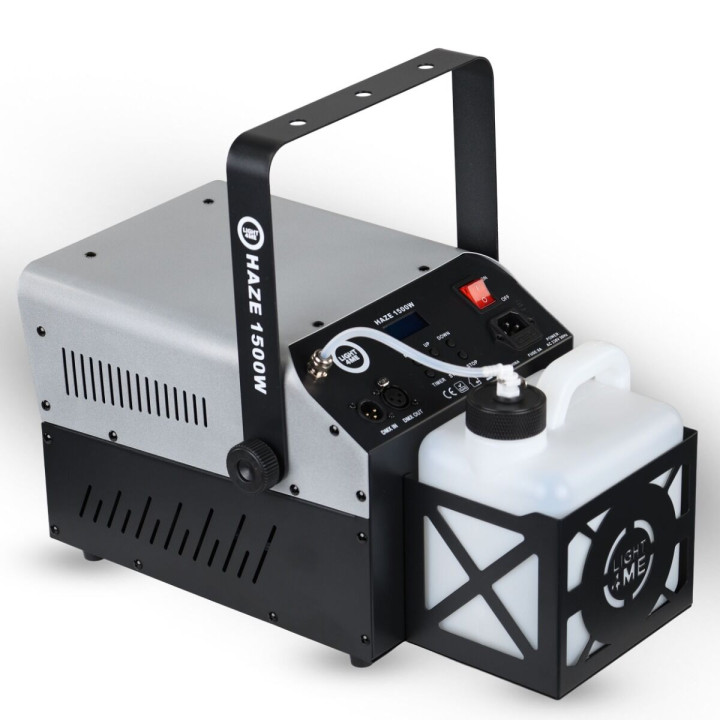 LIGHT4ME HAZE 1500W generator wytwornica dymu mgły hazer DMX pilot bezprzewodowy