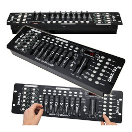 LIGHT4ME DMX 192 MKIII suwakowy sterownik DMX do oświetlenia scenicznego 192-kanałowy 8 suwaków