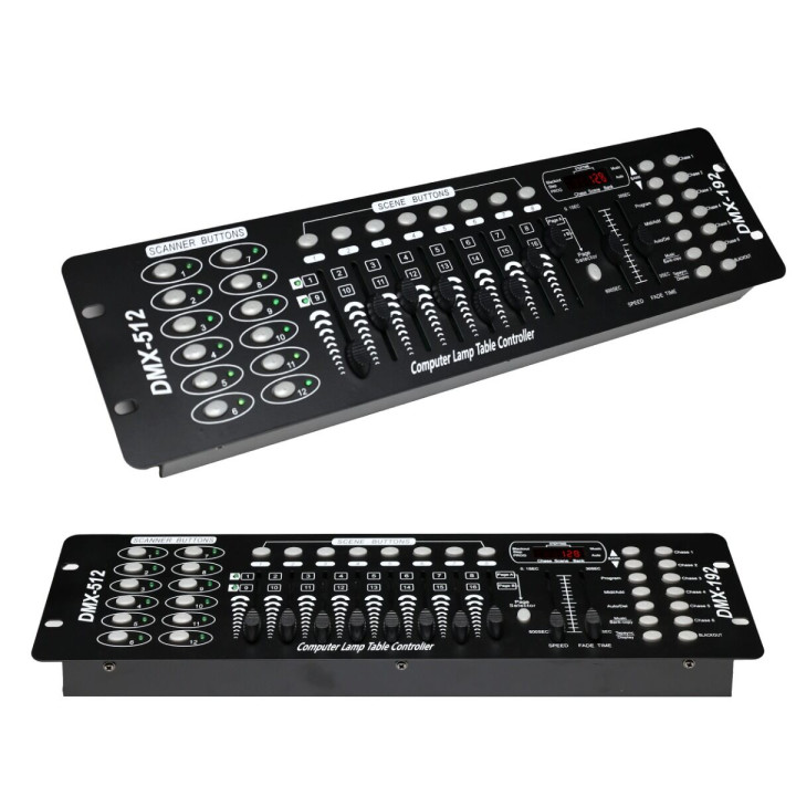 LIGHT4ME DMX 192 MKIII suwakowy sterownik DMX do oświetlenia scenicznego 192-kanałowy 8 suwaków