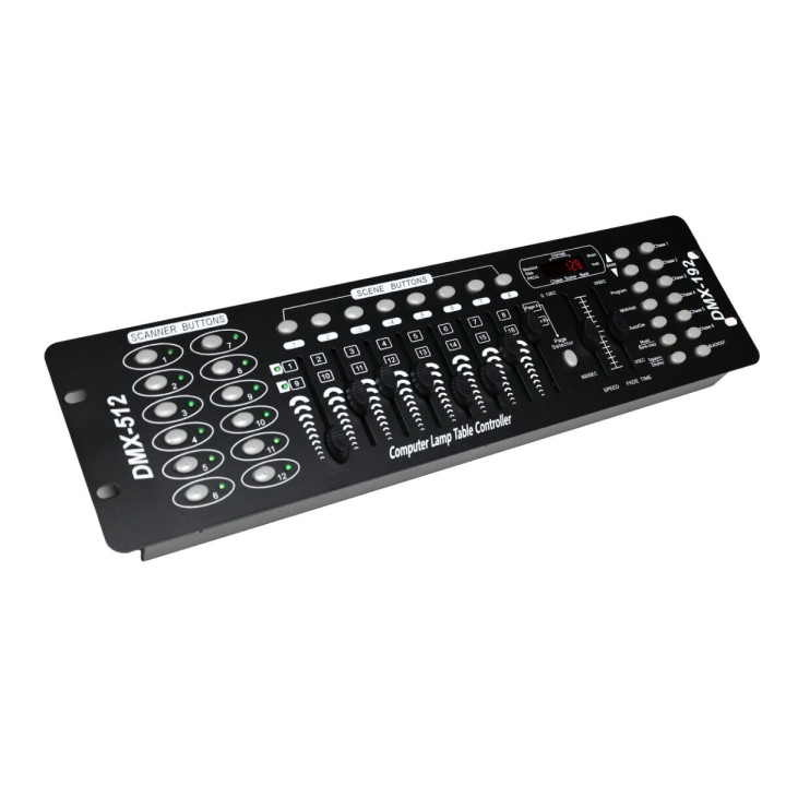 LIGHT4ME DMX 192 MKIII suwakowy sterownik DMX do oświetlenia scenicznego 192-kanałowy 8 suwaków