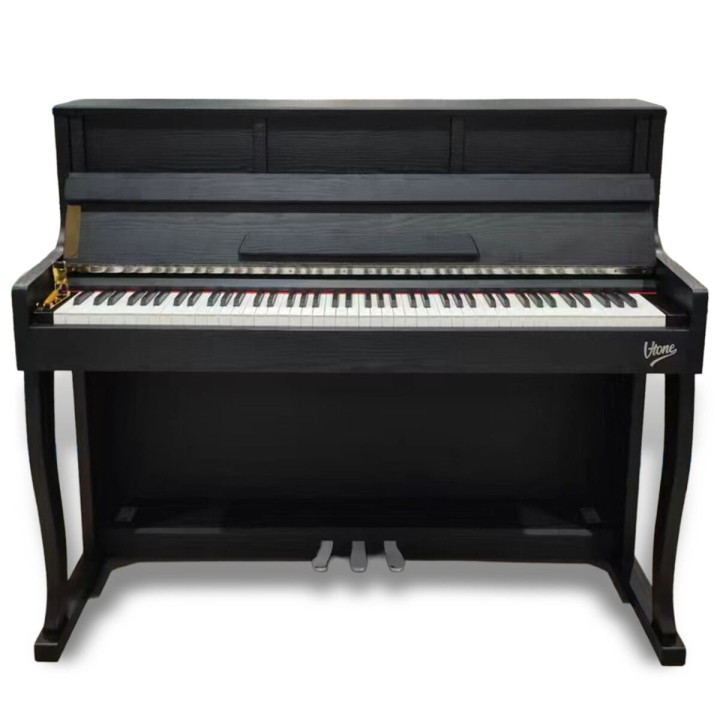 V-TONE PLF-256 BK pianino cyfrowe Bluetooth MIDI 88 klawiszy ważona klawiatura 256 głosów pulpit do nut