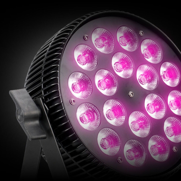 LIGHT4ME ALU TETRA RGBW PAR 18x10W reflektor sceniczny DJ LED DMX