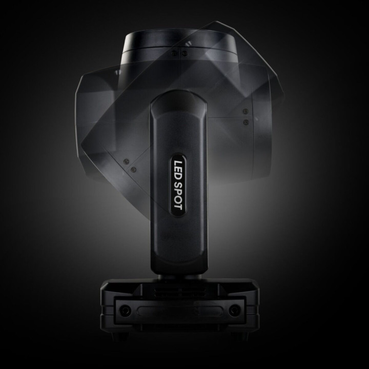 LIGHT4ME PRISMO SPOT 150W głowica ruchoma spot LED DMX podwójny efekt ring 40 × 0,2W RGB SMD LED