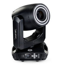LIGHT4ME PRISMO SPOT 150W głowica ruchoma spot LED DMX podwójny efekt ring 40 × 0,2W RGB SMD LED