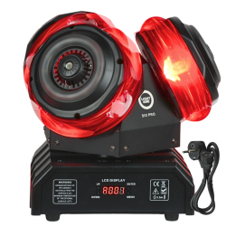 LIGHT4ME SID PRO ruchomy multiefekt świetlny 5w1 LED DMX beam ring laser R/G/B 12x10W RGBW