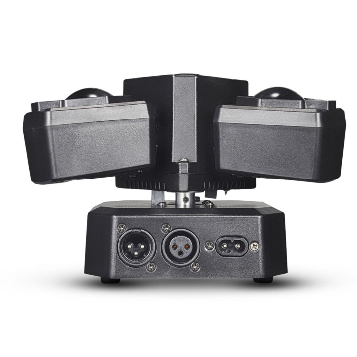 LIGHT4ME MADNESS TRI 3IN1 ruchomy multiefekt oświetleniowy LED DMX Beam 12x3W R/G/B/W laser zielony 100 mW
