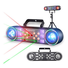 LIGHT4ME MAGIC BAR 4 multiefekt oświetleniowy 6w1 LED DMX Magic Ball 15W RGBW Water Wave 15W