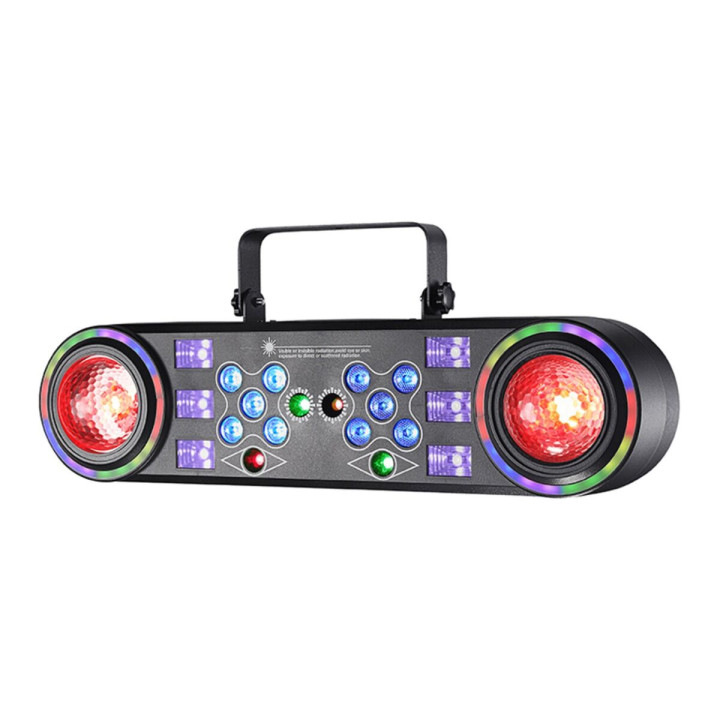 LIGHT4ME MAGIC BAR 4 multiefekt oświetleniowy 6w1 LED DMX Magic Ball 15W RGBW Water Wave 15W