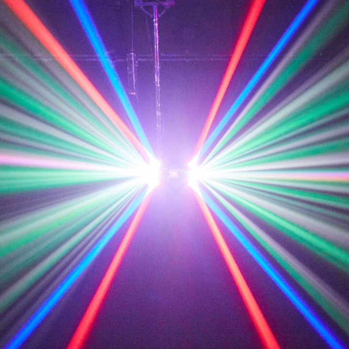 LIGHT4ME SID3 ruchomy multiefekt oświetleniowy 4w1 LED DMX efekt beam 24x3W R/G/B/W Magic Ball 2x10W Strobe