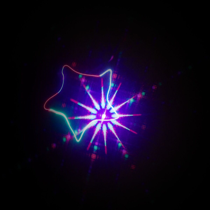 LIGHT4ME PARTY LASER 1 projektor laserowy RGB DMX +  pilot bezprzewodowy uchwyt montażowy