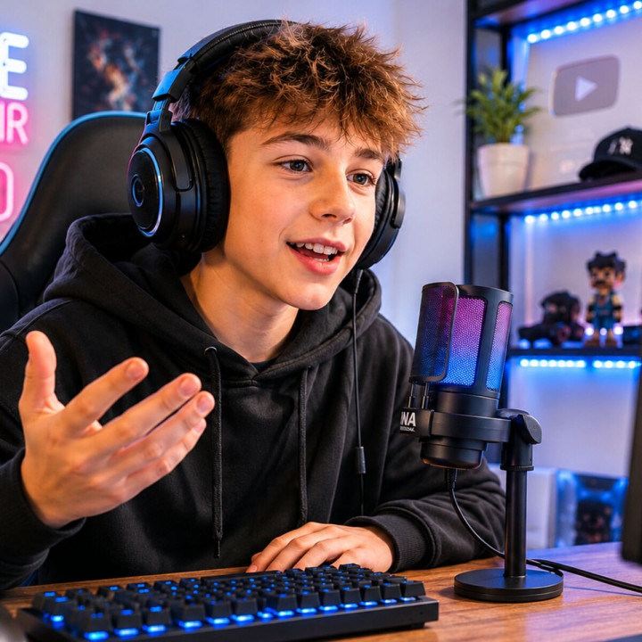 DNA GAMEMIC 1 mikrofon pojemnościowy USB RGB