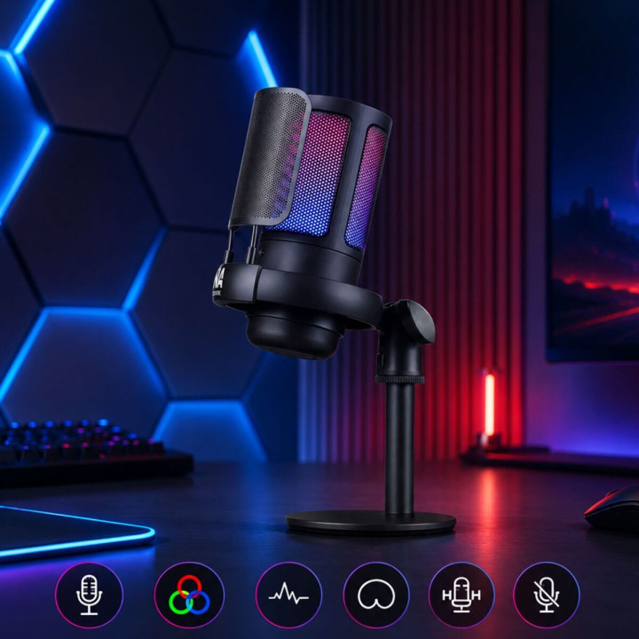 DNA GAMEMIC 1 mikrofon pojemnościowy USB RGB