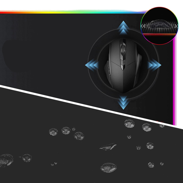 MOZOS GAMING MP-L podkładka pod myszkę i klawiaturę 80x30 cm z podświetleniem RGB