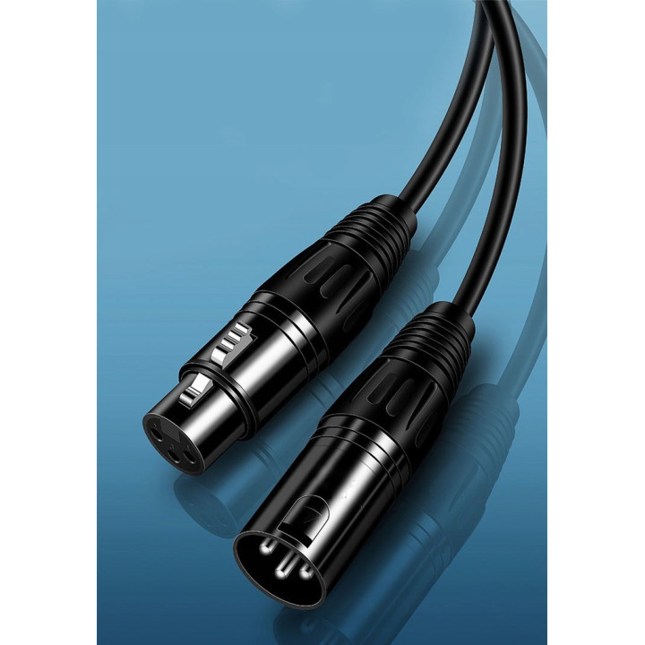 MOZOS MCABLE-XLR-FTM kabel mikrofonowy żeński XLR - męski XLR 3m