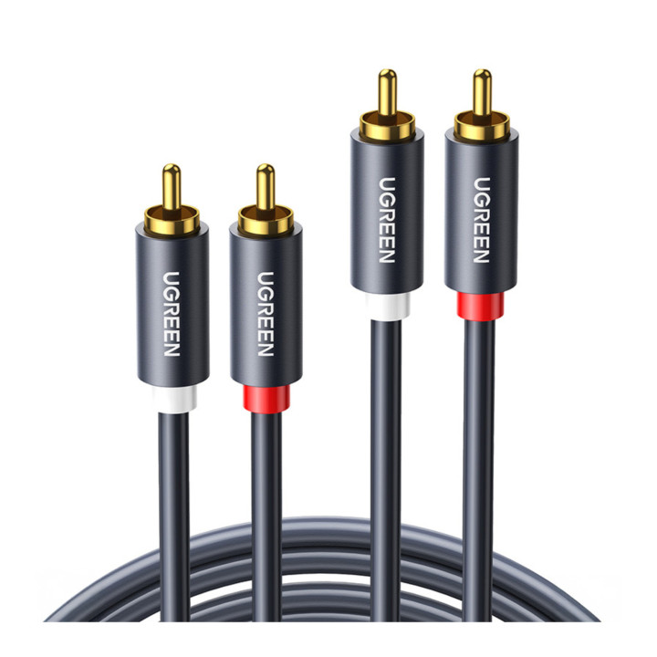 UGREEN 10518 Przewód 2x RCA (Cinch) do 2x RCA (Cinch) 2m