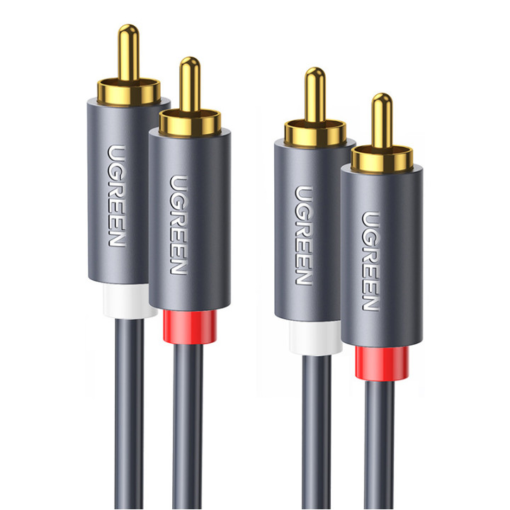 UGREEN 10518 Przewód 2x RCA (Cinch) do 2x RCA (Cinch) 2m