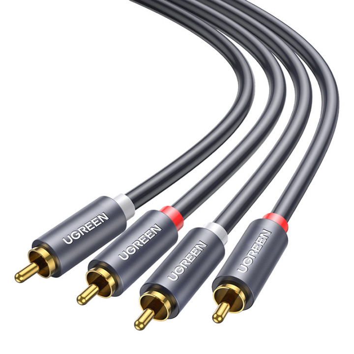 UGREEN 10518 Przewód 2x RCA (Cinch) do 2x RCA (Cinch) 2m