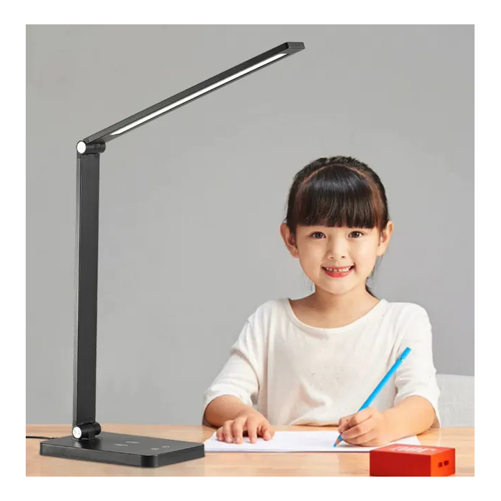 PLATINET PDL888B Lampka biurkowa 10W z ładowaniem bezprzewodowym czarna