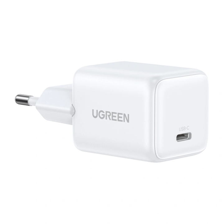 Ugreen X513 ładowarka sieciowa GaN USB-C +KAB USB-C 1M (biała)