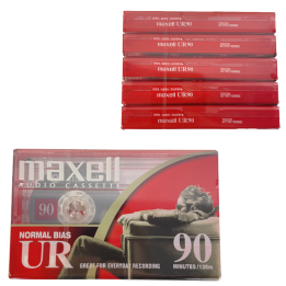 MAXELL kaseta audio 90min 5-pak