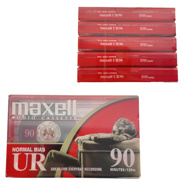 MAXELL kaseta audio 90min 5-pak