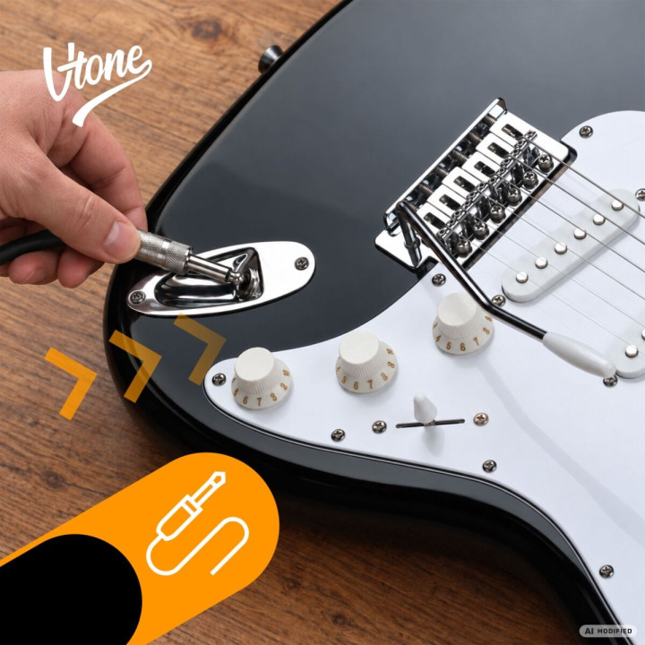 V-TONE EST39 BK gitara elektryczna 39 cali czarna 22 progi
